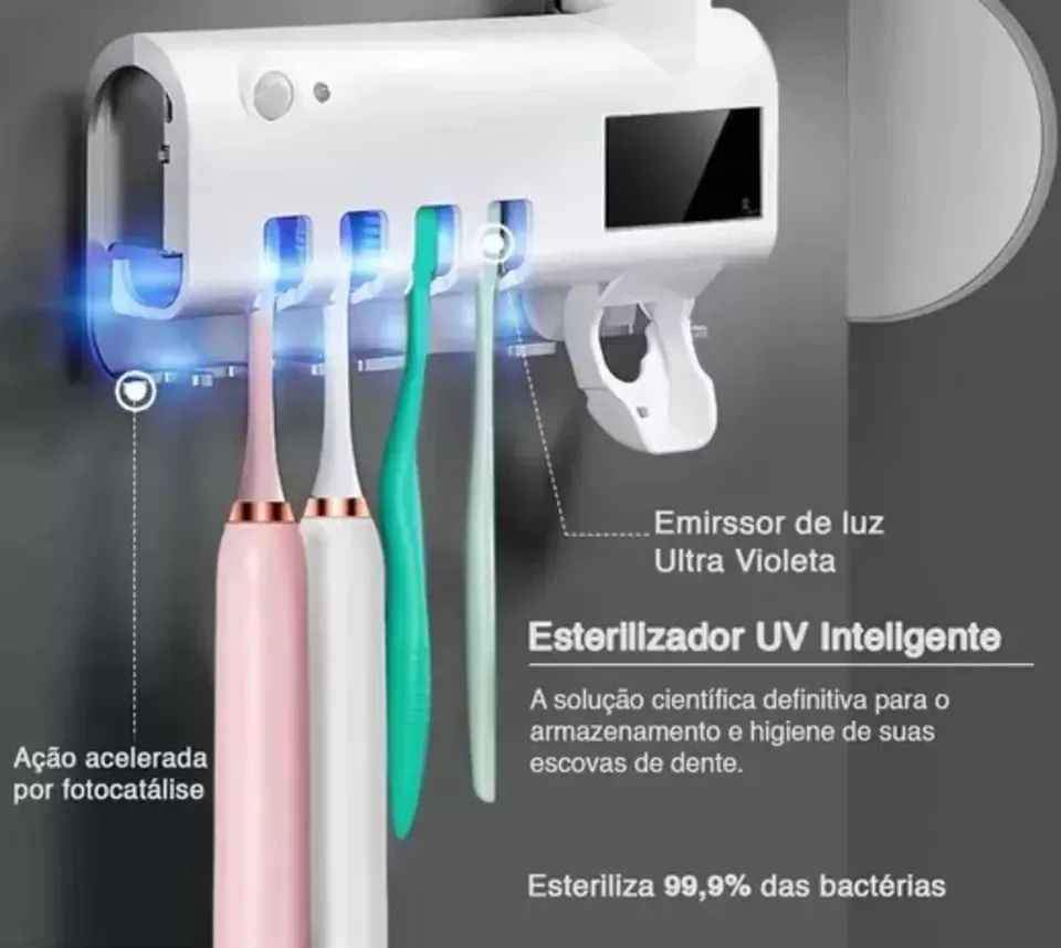 Soporte cepillos esterilizador UV